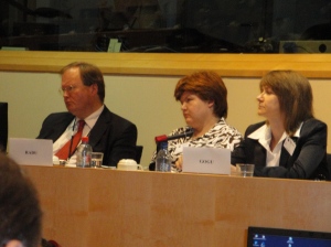 Alina Radu in Parlamentul European la conferinta Decomcracy in Moldova - A second chance! 20 iulie 2009