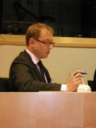 Dr. Marcin Walecki, Executive Director of the European Partnership for Democracy, 20th July 2009 in EP 